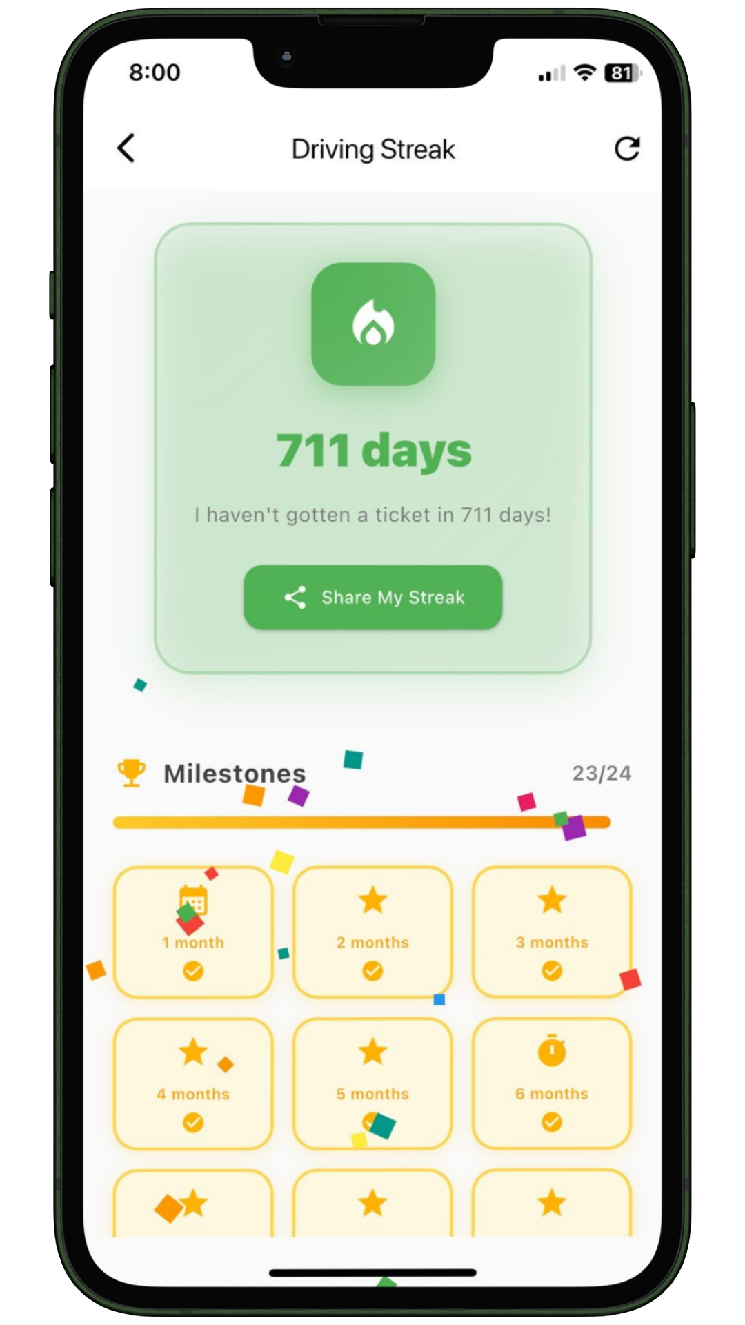 Traffic Ticket Demo Screen 1