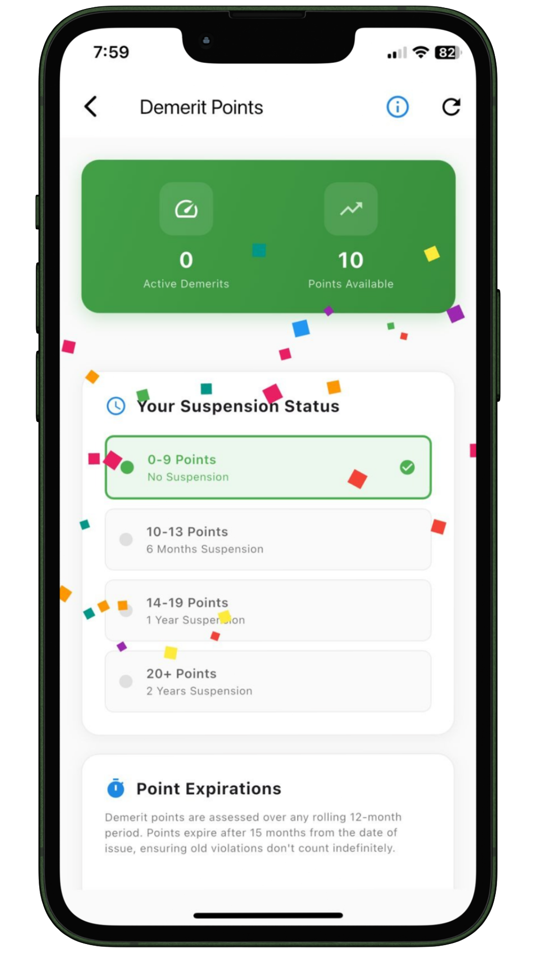 Traffic Ticket Demo Screen 2